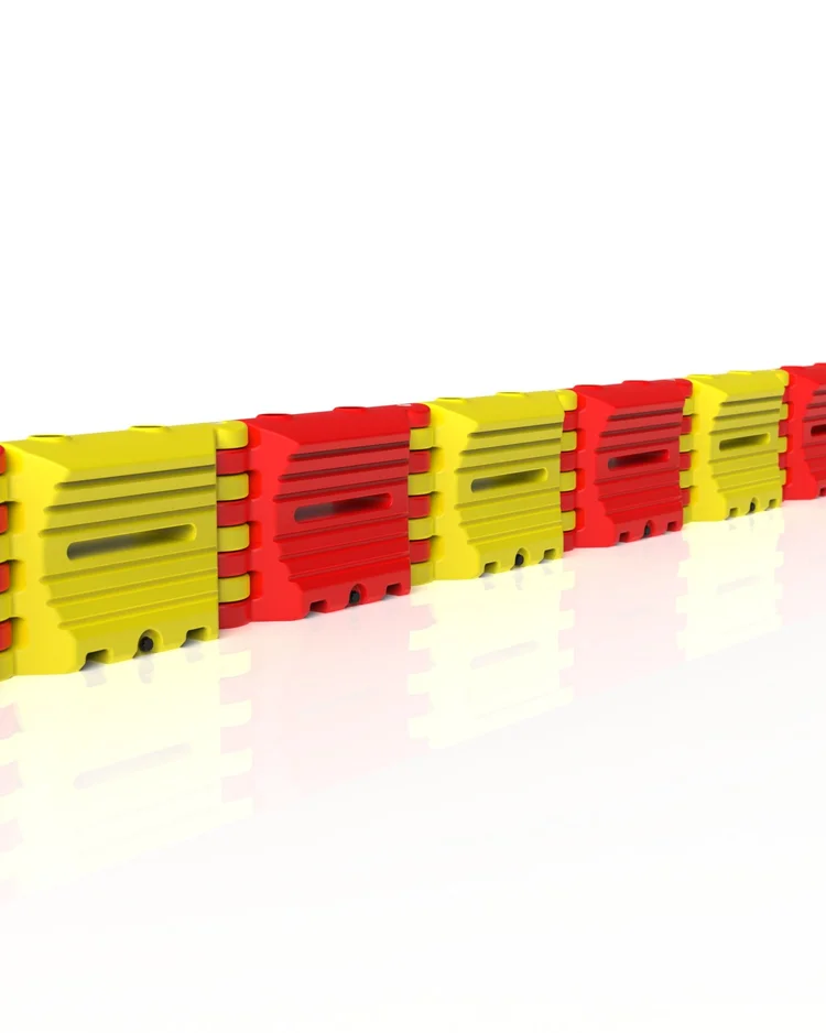 Race Track Barrier interlocking row